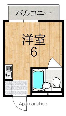青葉ロイヤルハイツ(ワンルーム/2階)の間取り写真