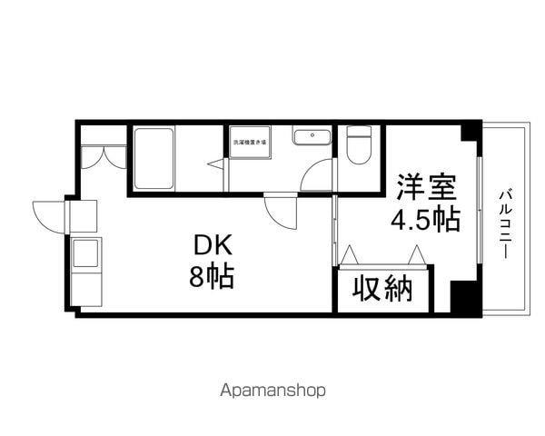 PRECIOUS ONE(1DK/1階)の間取り写真