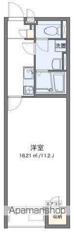 クレイノ福江(1K/1階)の間取り写真