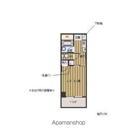 コーポドラゴン(1K/4階)の間取り写真