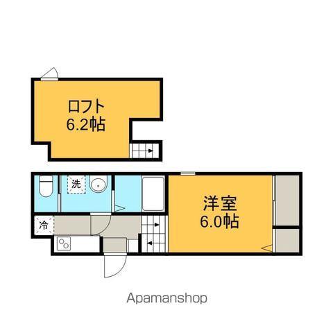 VILLETTA辻町(1K/1階)の間取り写真