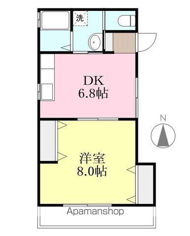 セントレア三杉(1DK/2階)の間取り写真