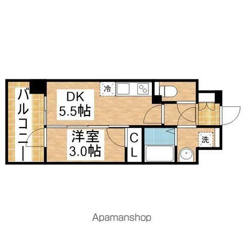 ルーエ今池(1DK/2階)の間取り写真