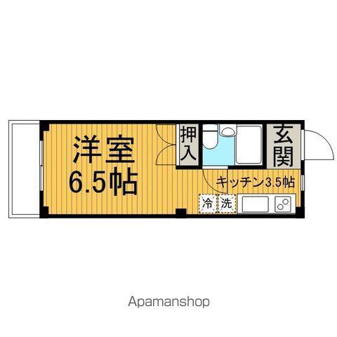 コーポ宮本(ワンルーム/2階)の間取り写真