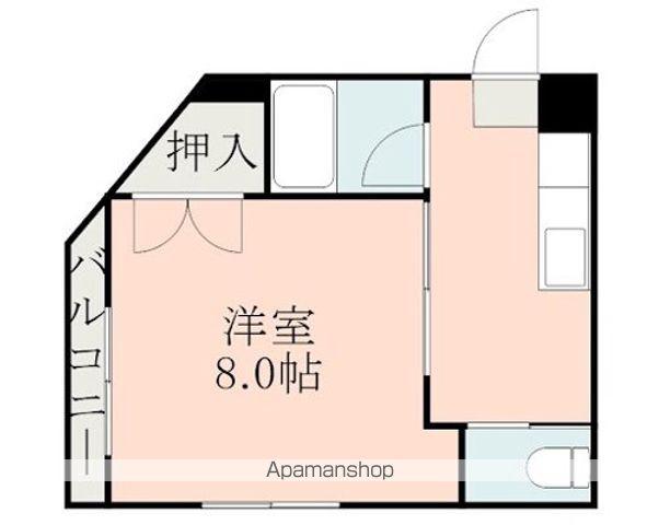 ロフティトライアングル(1K/1階)の間取り写真