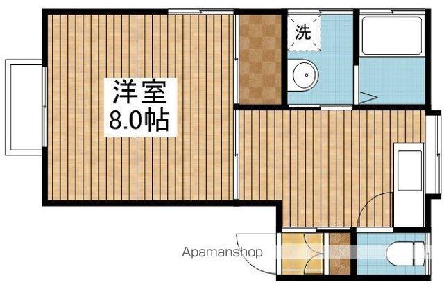 ミッキーハウス(1K/1階)の間取り写真