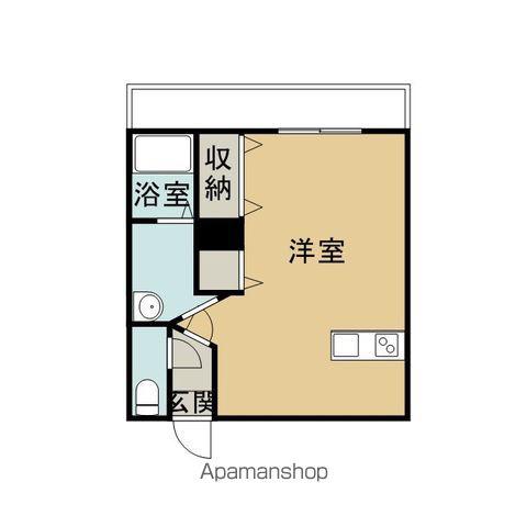 プレミール 15番館(ワンルーム/1階)の間取り写真