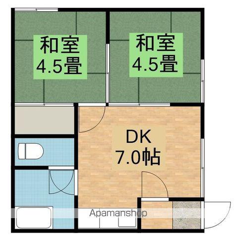 清和ハウス(2DK/2階)の間取り写真
