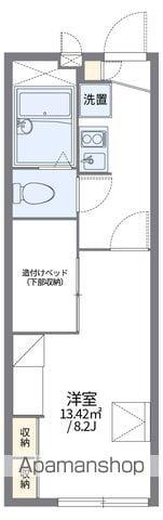 レオパレス天神袁(1K/2階)の間取り写真