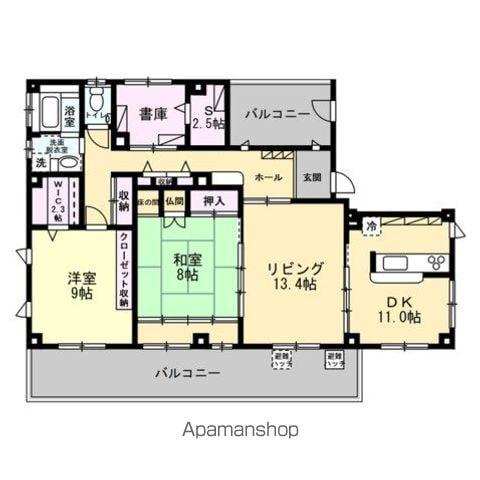 LA PORTE(3LDK/4階)の間取り写真