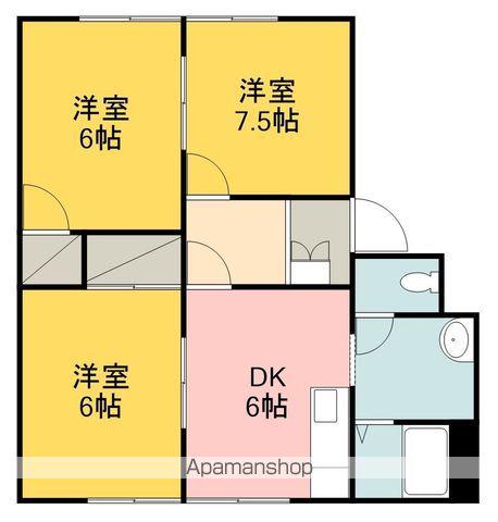 フレグランス有光 A棟(3DK/2階)の間取り写真