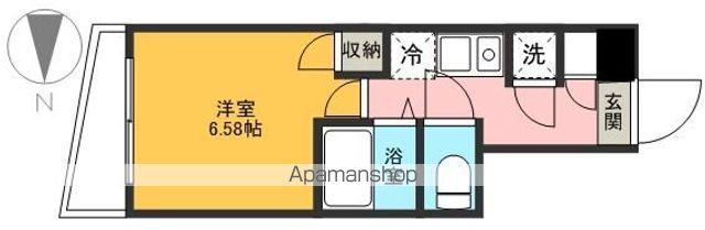 ビバリーホームズ国分寺(1K/1階)の間取り写真