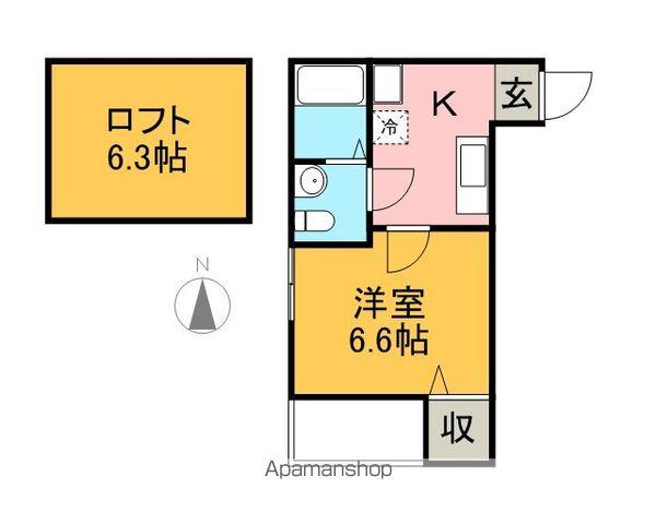 コンパートハウス上飯田(1K/2階)の間取り写真