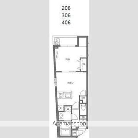 ワーフときわ台(1LDK/4階)の間取り写真