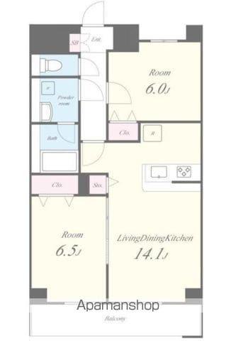 グランフォルム上鷺(2LDK/2階)の間取り写真