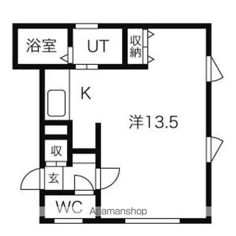 サクラーレ オリジネ(1K/1階)の間取り写真