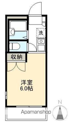 ピア三条北(ワンルーム/2階)の間取り写真