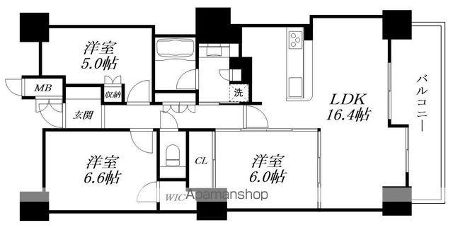 TOWER111(3LDK/28階)の間取り写真
