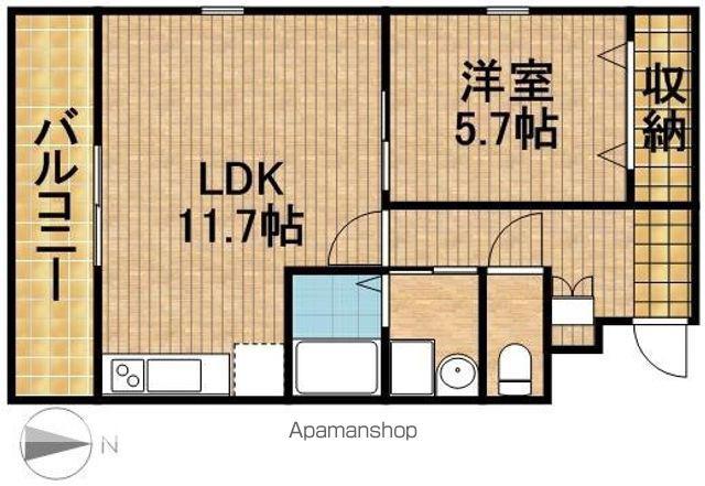 アーバンヒルズ富士見台(1LDK/3階)の間取り写真