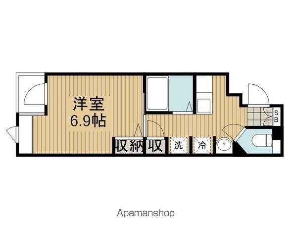 ルクレ荻窪(1K/2階)の間取り写真