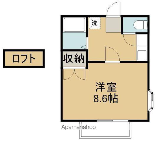 ハイツフレグランス(1K/2階)の間取り写真