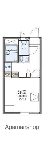 レオパレスカスミ(1K/2階)の間取り写真