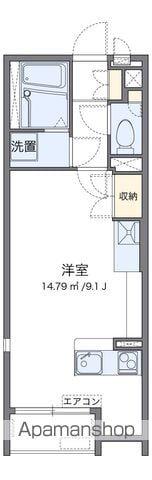 レオネクストPINES M(ワンルーム/1階)の間取り写真