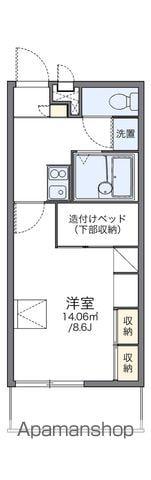 レオパレスボヌール(1K/1階)の間取り写真