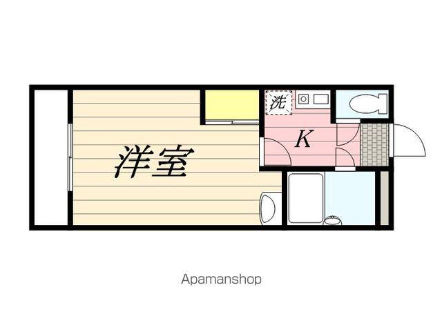 カーサオガワ(1K/2階)の間取り写真
