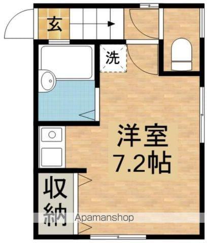 東田荘A(ワンルーム/2階)の間取り写真