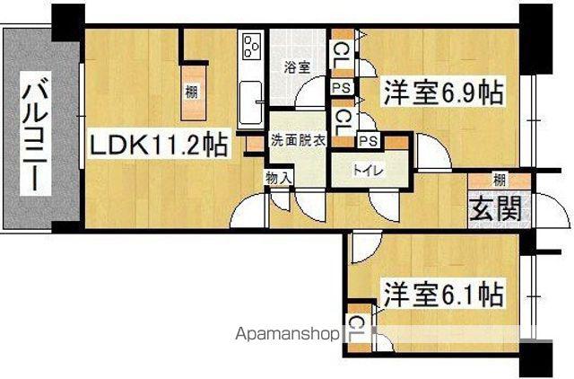アンピール空港通Ⅱ(4LDK/7階)の間取り写真