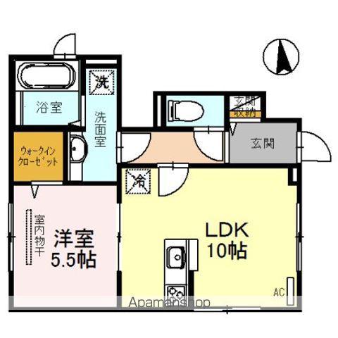 メゾンN 京都三十三間堂(1LDK/1階)の間取り写真