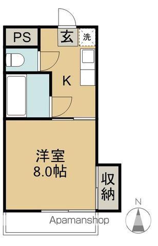 フェニックス北末広(1K/4階)の間取り写真