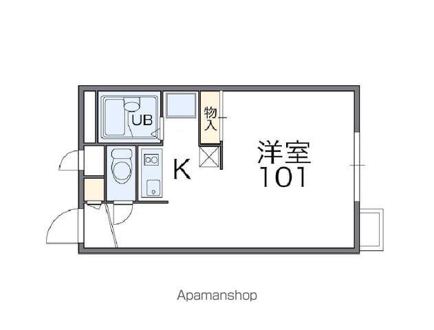レオパレス吉田(1K/2階)の間取り写真