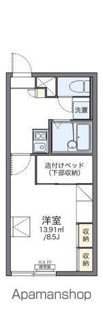 レオパレスソレイユ北野(1K/2階)の間取り写真
