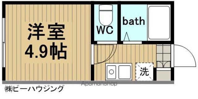 パークノート東寺尾中台(1K/1階)の間取り写真
