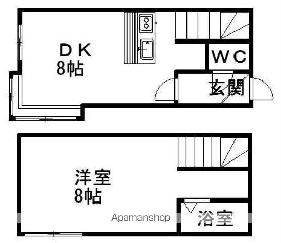 ソル ドムス文京台弐番館(1DK/2階)の間取り写真