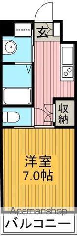 ボンヌシャンス(1K/7階)の間取り写真