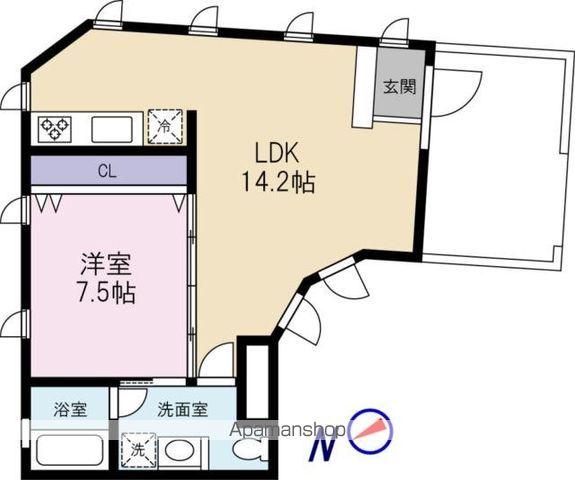 ELYSION KOWA ANNEX(1LDK/2階)の間取り写真