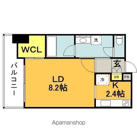 RJRプレシア博多駅前(1K/6階)の間取り写真