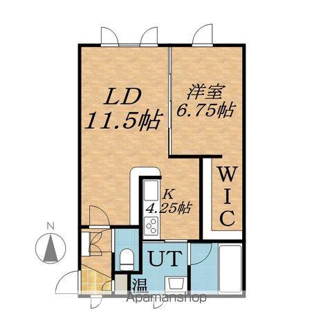 LAMIAL YAYOIDORI(1LDK/3階)の間取り写真