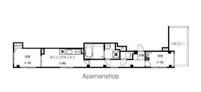 GIRASOLE(2DK/3階)の間取り写真