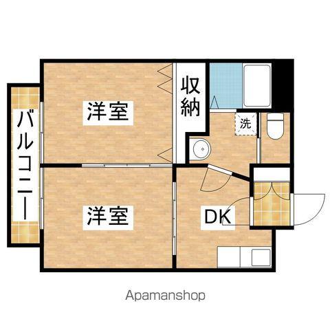 リヴェール吹上(2DK/2階)の間取り写真