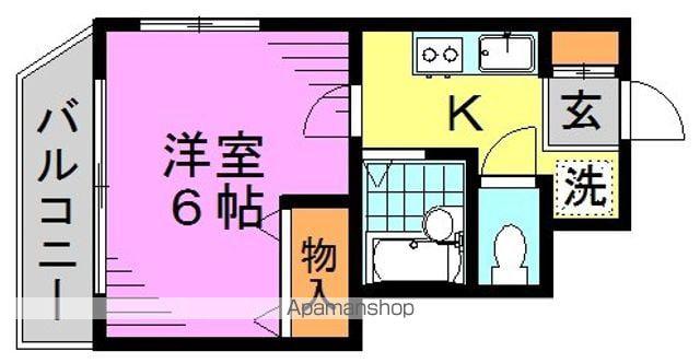 アイル阿佐谷弐番館(1K/1階)の間取り写真