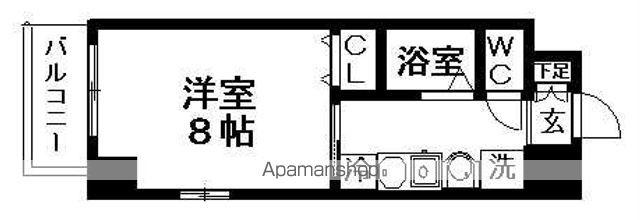 ルラシオン吹上(1K/7階)の間取り写真