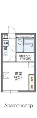 レオパレスエスポワール(1K/1階)の間取り写真