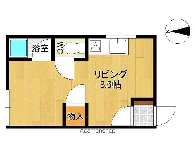 ユーハイムフジ(ワンルーム/2階)の間取り写真