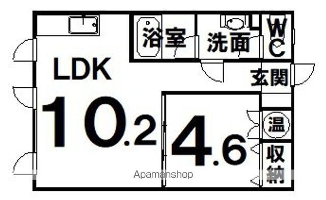 SURIMU CITYⅢ(1LDK/1階)の間取り写真