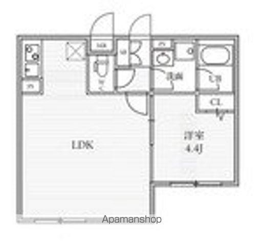 THE PALMS大島(1LDK/4階)の間取り写真