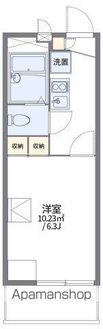 レオパレスSAKU(1K/1階)の間取り写真